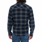 Sonny Flannel Shirt // Navy (S)