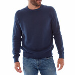 Drew Cotton Sweater // Navy (S)