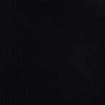 Allen Textured Sweater // Black (S)