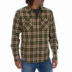 Adrian Flannel Shirt // Olive (S)