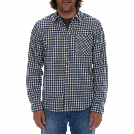 Easton Flannel Shirt // Navy (S)