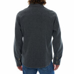 Bentley Heavy Faux Wool Work Shirt  // Charcoal (S)