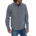 Easton Flannel Shirt // Navy (L)