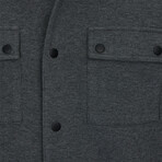 Peter Pique Shacket // Charcoal (L)