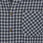 Easton Flannel Shirt // Navy (L)