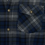 Sonny Flannel Shirt // Navy (S)