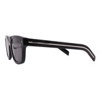 Men's // Prada PRB12S 16K731 Square Sunglasses // Black + Dark Grey Lenses