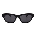 Men's // Prada PRB09S 16K08Z Square Sunglasses // Black + Dark Grey Lenses
