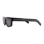 Men's // Prada PRB11S 16K731 Square Sunglasses // Black + Dark Grey Lenses
