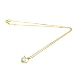 Chopard // 18k Yellow Gold Happy Heart Crystal + Diamond Pendant Necklace // 16.53" // Store Display