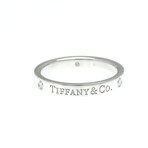 Tiffany & Co. // Platinum Flat Diamond Ring // Ring Size: 6 // Store Display
