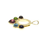 Bulgari // 18k Yellow Gold Allegra Multi-Gemstone Pendant // Pendant Only // Store Display