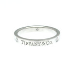 Tiffany & Co. // Platinum Flat Diamond Ring // Ring Size: 6 // Store Display