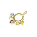 Bulgari // 18k Yellow Gold Allegra Multi-Gemstone Pendant // Pendant Only // Store Display