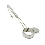 Louis Vuitton // Palladium-Finished Zamac Monogram Ring Pendant Necklace // 19.68"-24.01" // Store Display