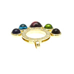 Bulgari // 18k Yellow Gold Allegra Multi-Gemstone Pendant // Pendant Only // Store Display