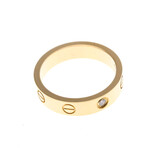 Cartier // 18k Rose Gold Love Diamond Ring // Ring Size: 5.25 // Store Display
