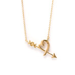 Tiffany & Co. // 18k Rose Gold Loving Heart Arrow Pendant Necklace // 15.94"-17.91" // Store Display