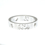 Gucci // 18k White Gold Icon Ring // Ring Size: 6.5 // Store Display
