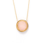 Tiffany & Co. // 18k Rose Gold T Two-Circle Diamond + Opal Pendant Necklace // 15.74"-17.71" // Store Display