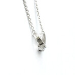 Cartier // 18k White Gold Love Pendant Necklace // 16.92" // Store Display
