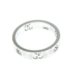 Gucci // 18k White Gold Icon Ring // Ring Size: 6.5 // Store Display