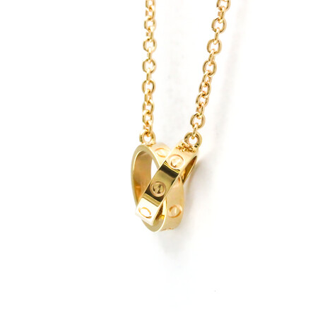 Cartier // 18k Rose Gold Love Pendant Necklace // 16.92" // Store Display