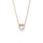 Tiffany & Co. // 18k Rose Gold Heart Diamond Pendant Necklace // 15.94" // Store Display