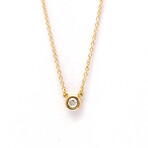 Tiffany & Co. // 18k Rose Gold Diamonds By The Yard Diamond Pendant Necklace // 16.14" // Store Display