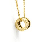 Bulgari // 18k Yellow Gold B.Zero1 Pendant Necklace // 15.74" // Store Display