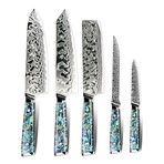 Suraisu Master Chef 5 Piece Knife Set // Chef Knife // Nakiri Cleaver // Korouchi // Boning Knife Set