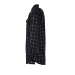 Windowpane 2-Pocket Long-Sleeve Flannel Shirt // Navy + White (3XL)