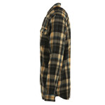 Plaid 2-Pocket Long-Sleeve Flannel Shirt // Khaki (L)