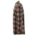 Plaid 2-Pocket Long-Sleeve Flannel Shirt // Red (XL)