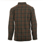 Plaid 2-Pocket Long-Sleeve Flannel Shirt // Gray + Red (2XL)