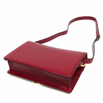 Gucci // Leather GG Ring Crossbody Bag // Red // Pre-Owned