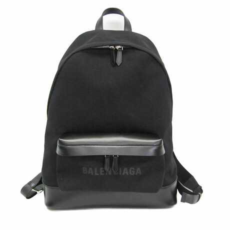Balenciaga // Canvas + Leather Backpack // Black // Pre-Owned