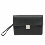 Louis Vuitton // Taiga Leather Selenga Clutch Bag // Ardoise // Pre-Owned