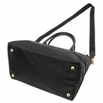 Prada // Leather + Nylon Light Shopper Shoulder Bag // Black // Pre-Owned