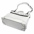 Louis Vuitton // Epi Leather Textured Steamer Carryall Bag // White + Black // Pre-Owned