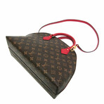 Louis Vuitton // Monogram Coated-Canvas + Leather Alma B'N'B Bag // Monogram Brown + Rouge // Pre-Owned