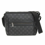 Louis Vuitton // Monogram Eclipse Coated-Canvas + Leather Odyssey Messenger Bag // Black // Pre-Owned