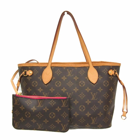 Louis Vuitton // Monogram Coated-Canvas + Leather Tote // Monogram Brown + Pivoine // Pre-Owned