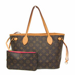 Louis Vuitton // Monogram Coated-Canvas + Leather Tote // Monogram Brown + Pivoine // Pre-Owned