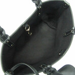 Gucci // Leather + GG Canvas Tote // Black // Pre-Owned