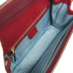 Gucci // Leather GG Ring Crossbody Bag // Red // Pre-Owned