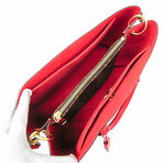 Louis Vuitton // Monogram Coated-Canvas + Leather Flower Tote // Monogram Brown + Coquelicot // Pre-Owned