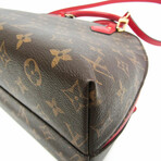 Louis Vuitton // Monogram Coated-Canvas + Leather Alma B'N'B Bag // Monogram Brown + Rouge // Pre-Owned