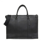Coach // Leather Business Case // Black // Pre-Owned