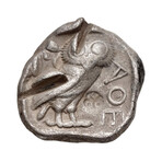 Athens Greece Silver Coin // Athena & Owl // 454-404 BC